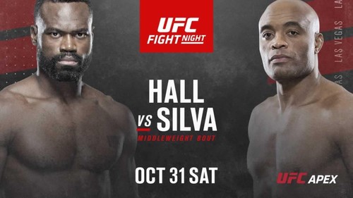 Где смотреть онлайн UFC: Юрайя Холл – Андерсон Силва