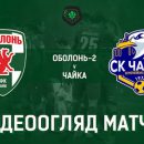 Оболонь-2 – Чайка – 0:2. Видео голов и обзор матча