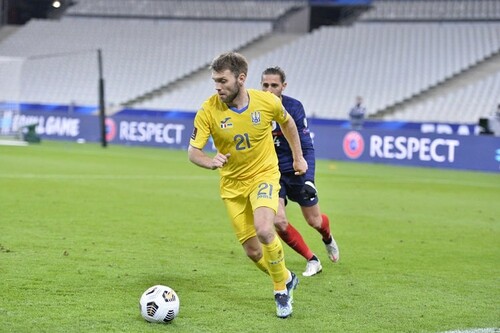 InStat: Караваев – лучший игрок сборной Украины в матче с Францией